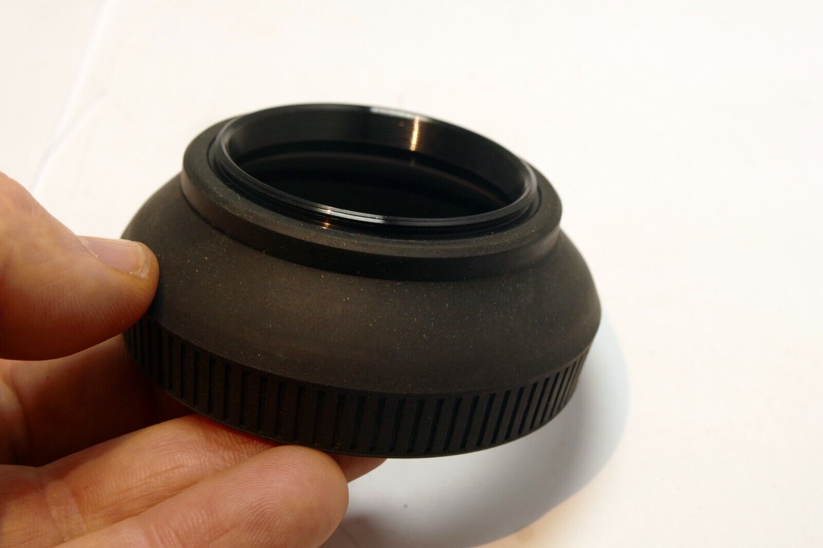 49mm rubber lens hood collapsible double threaded