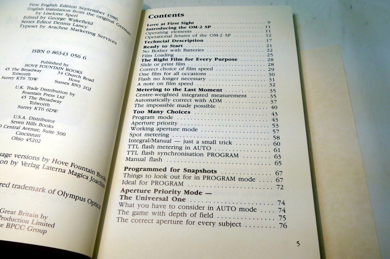 Olympus OM-2 2s Camera Guide by Michael Huber Paperback instruction EN English