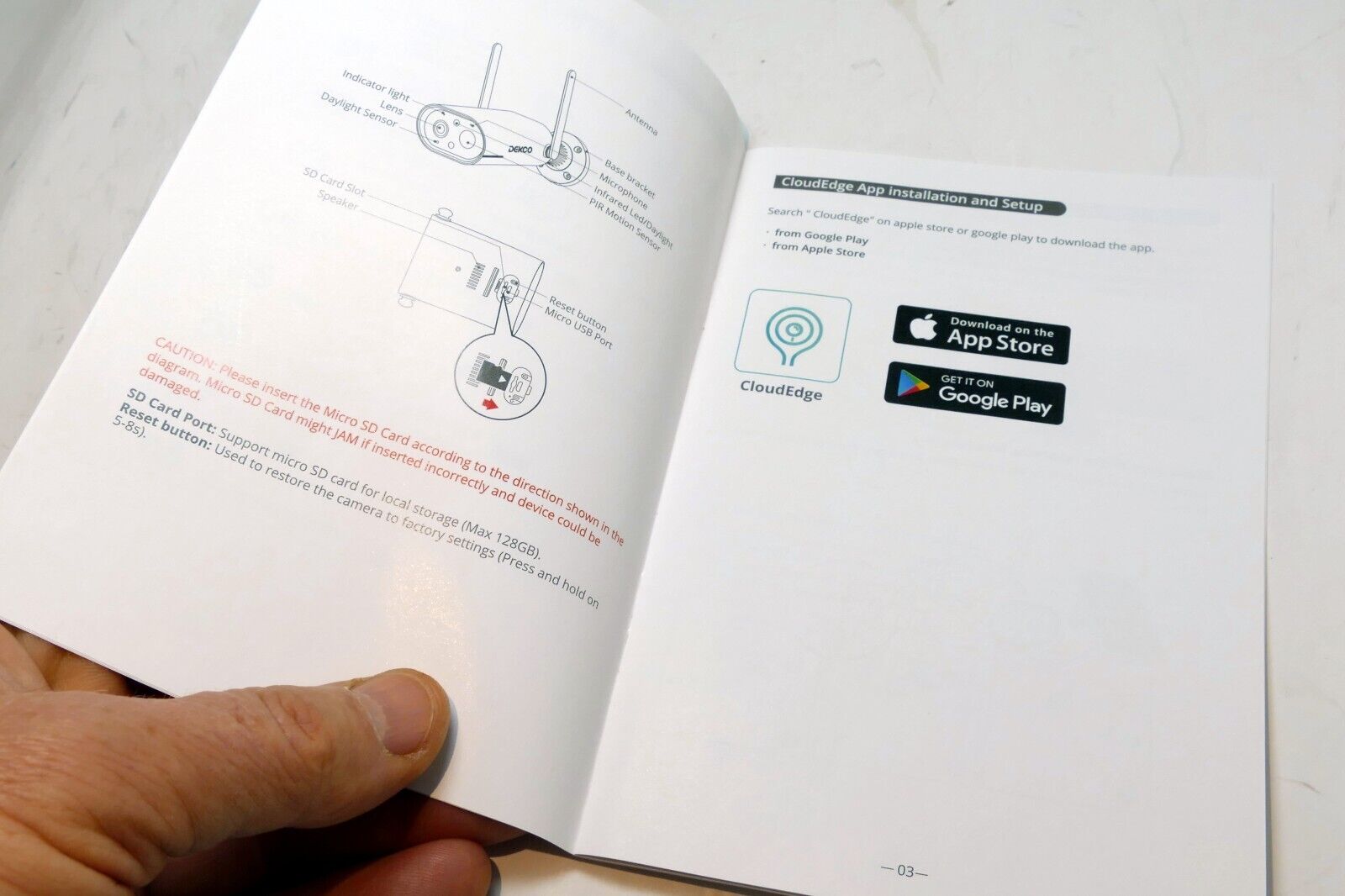 DEKCO Solar CCTV DC8L security Camera guide manual