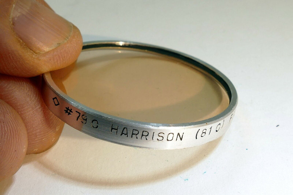 Harrison No 3 USA Lens Filter series 6 VI drop in 41.5mm OD 81C  light amber