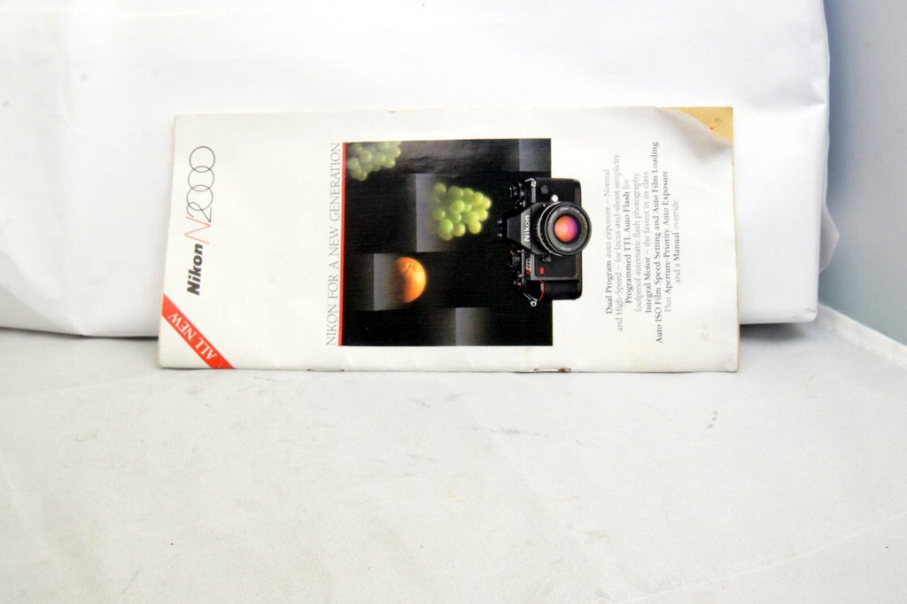 Nikon N2000 camera Short  Brochure Guide 30 pages accessory information guide