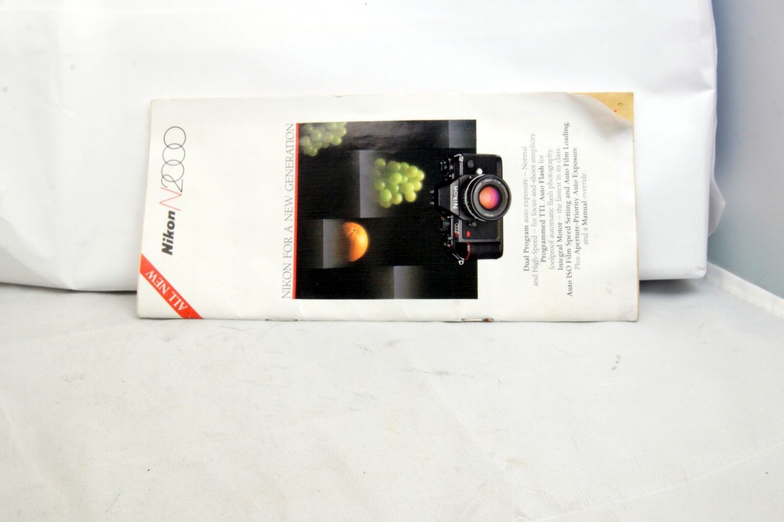 Nikon N2000 camera Short  Brochure Guide 30 pages accessory information guide