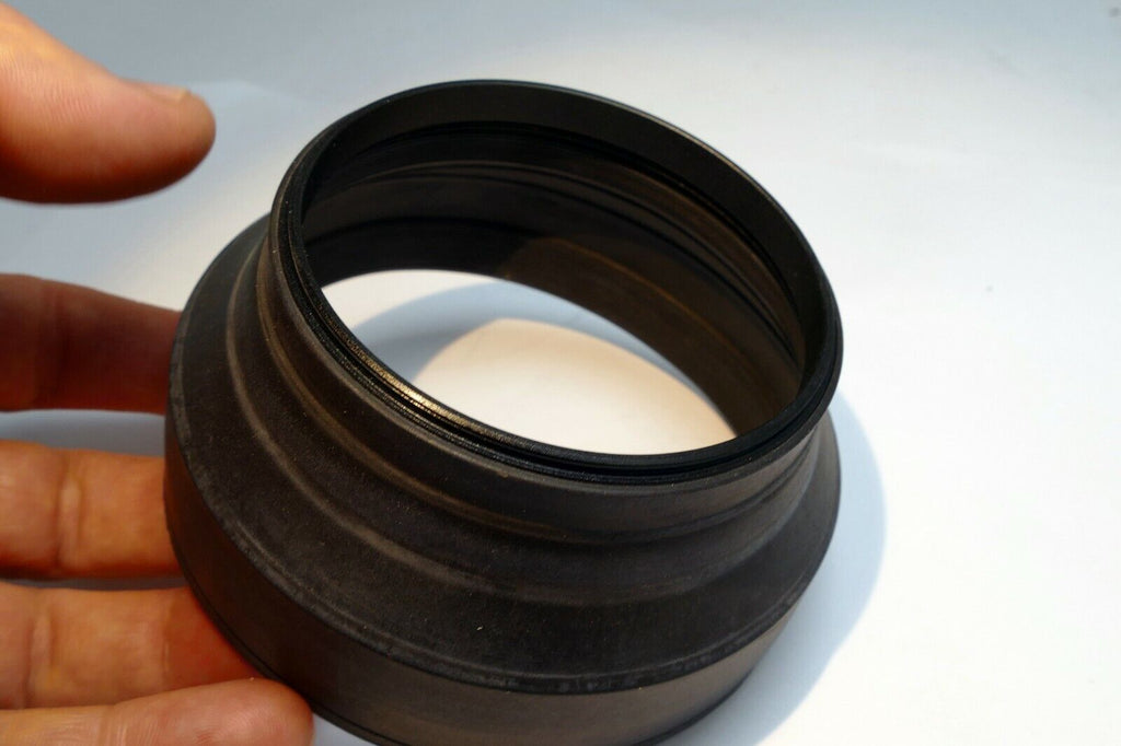 77mm 3-way  rubber lens hood  shade double threaded wide normal telephoto