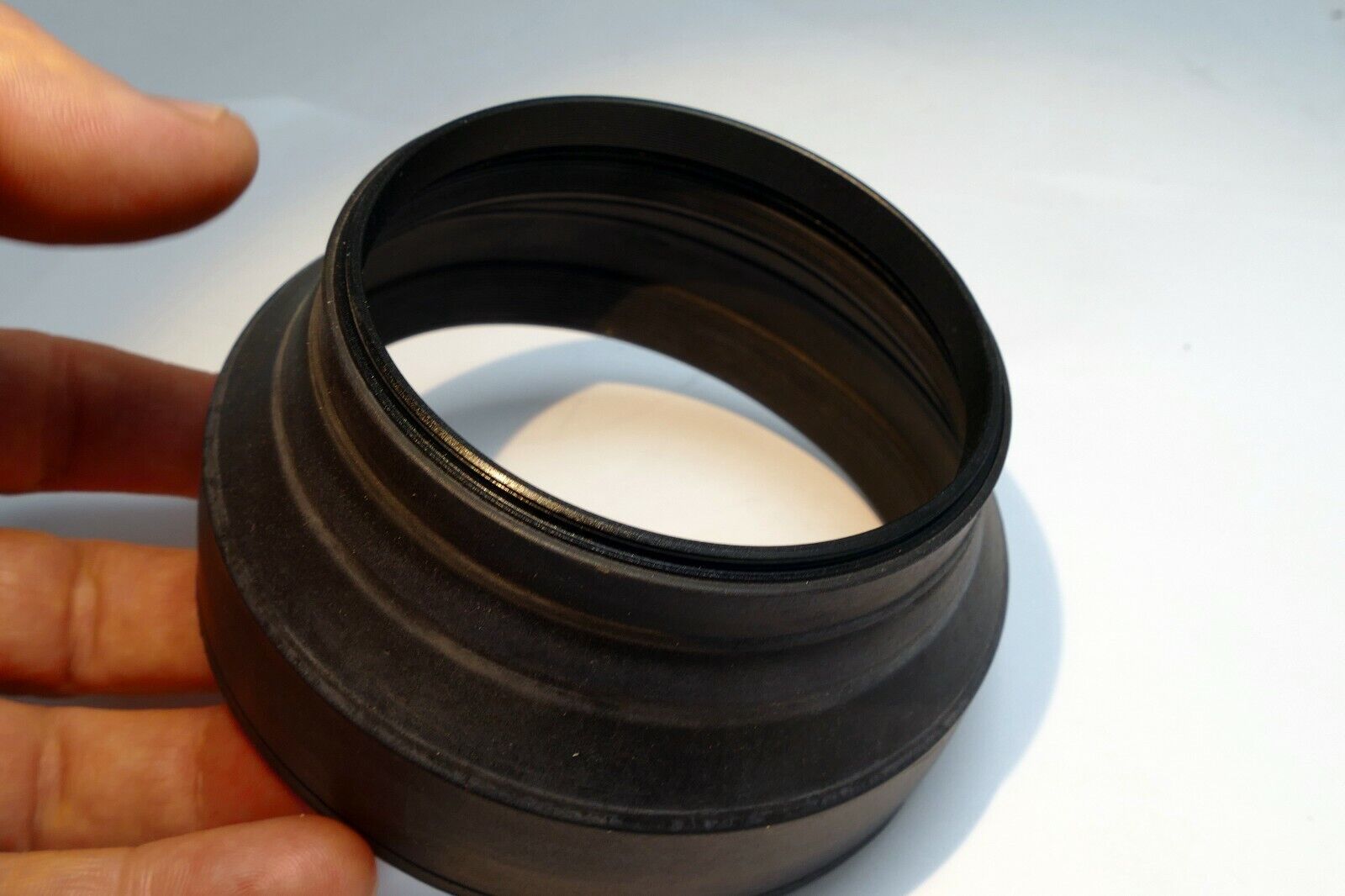 77mm 3-way  rubber lens hood  shade double threaded wide normal telephoto