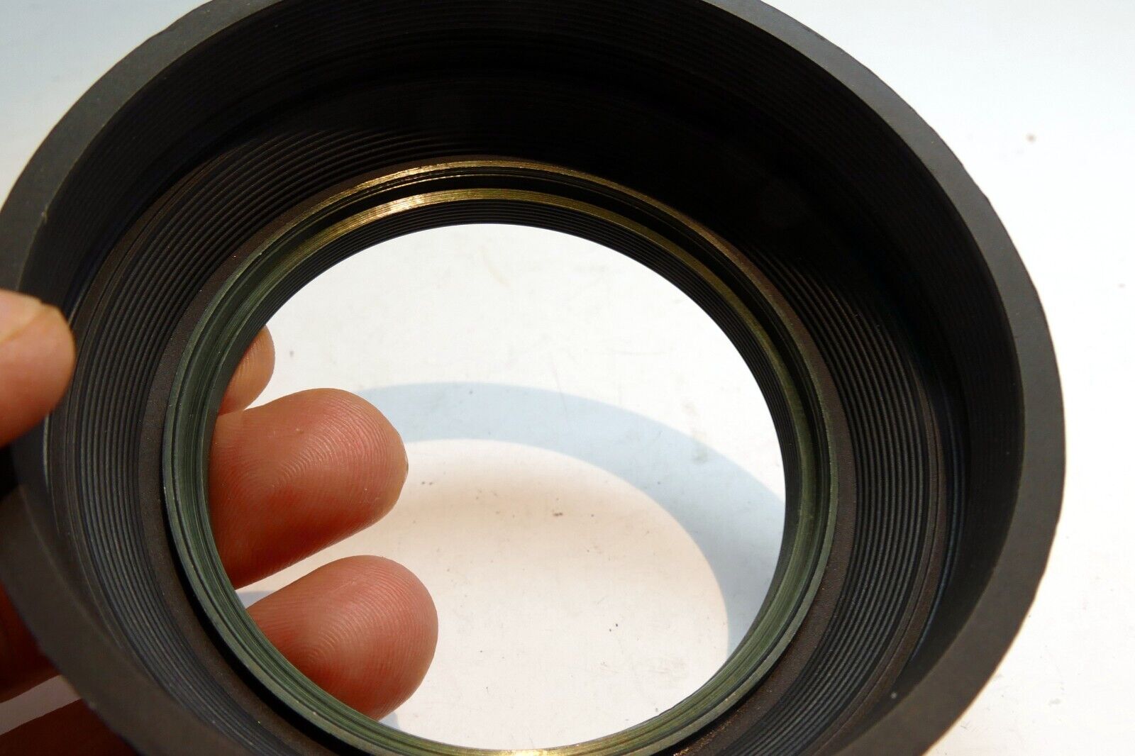 72mm Rubber Lens Hood Shade double threaded screw in  collapsible