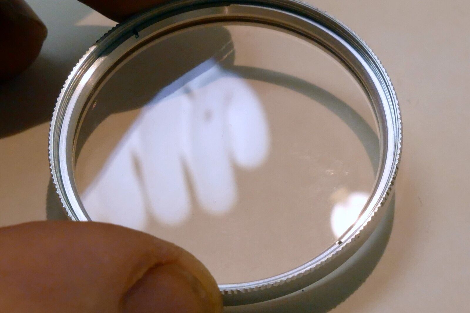 1A 1-A Skylight  40.5mm Lens Filter warming with chrome silver rim