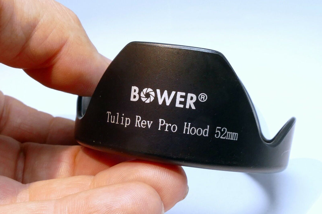 Bower 52mm Lens Hood Tulip Rev Pro Shade Twist on type bayonet