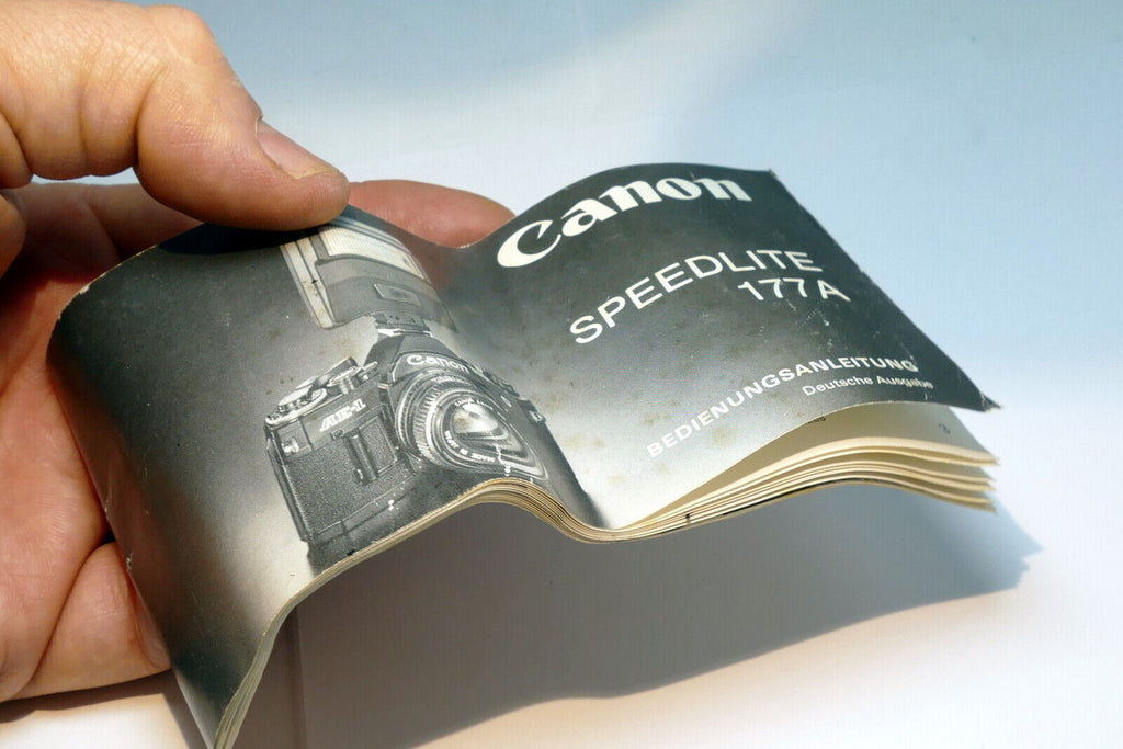 Canon Speedlite 1777A german Deautche Ausgabe bedienungsanleitung