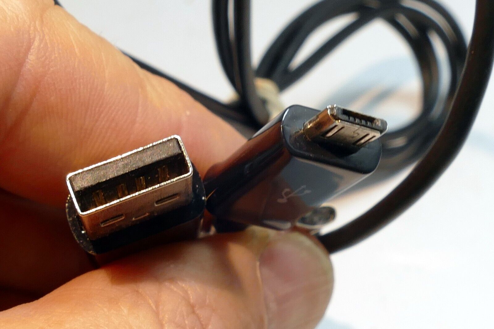 Phone BATTERY CHARGER CABLE  USB A to Micro-B Male 3 feet long