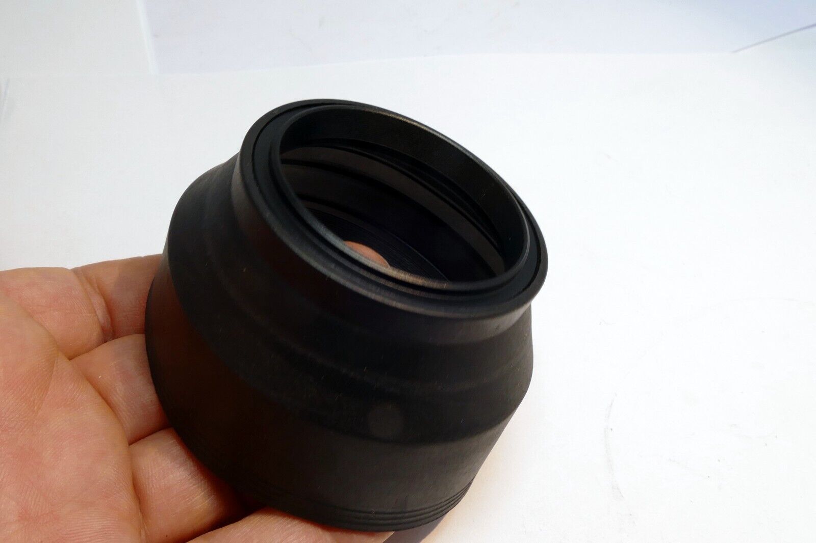 49mm rubber lens hood shade 3-way telephoto and wide angle 28mm 50mm 85mm