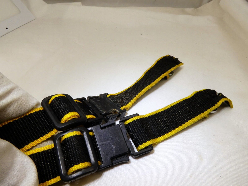 Camera Strap Yellow Black Leather 1.5"  Wide FE FE2 FM2n quick release 
