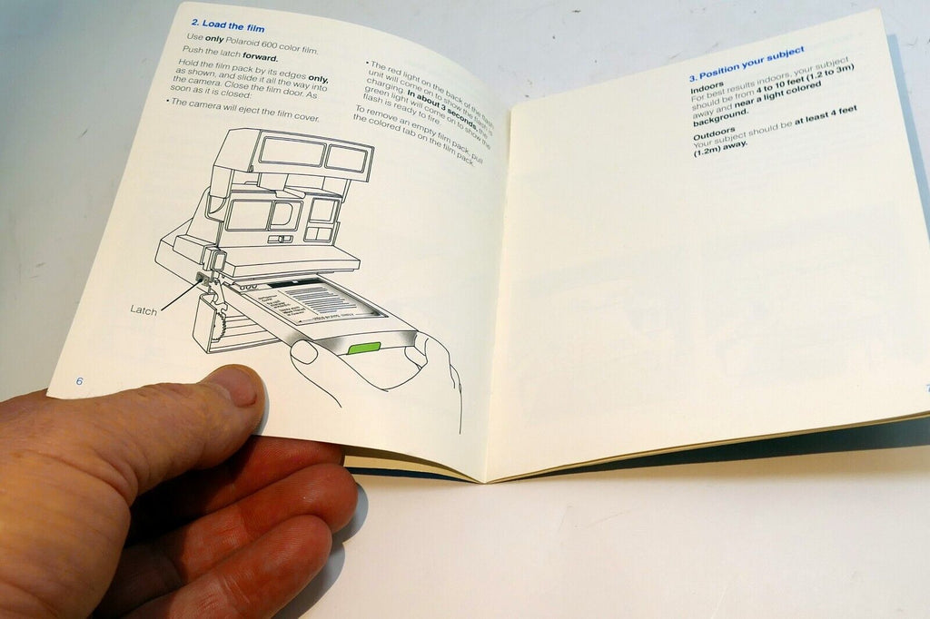 Polaroid 600 Series Land Camera Guide Instruction manual photography English