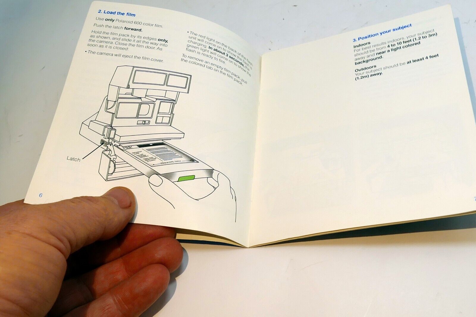 Polaroid 600 Series Land Camera Guide Instruction manual photography English