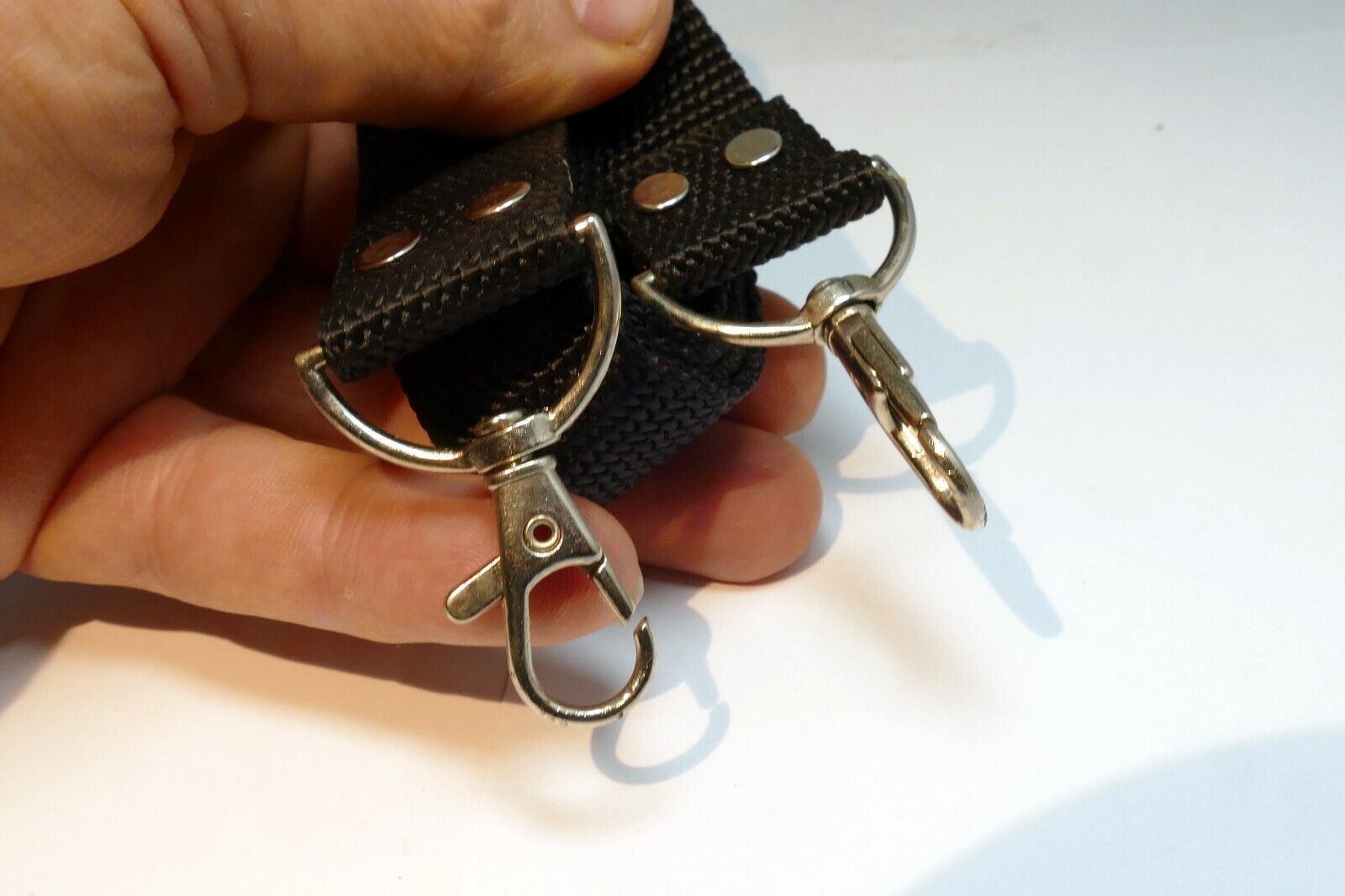 Shoulder Strap 2.5cm wide Neck for camera case bag snap on clips metal