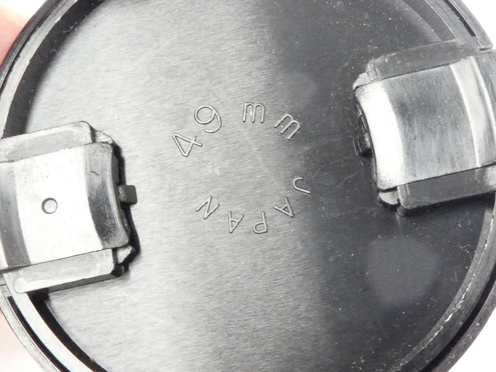 Used Tokina 49mm Lens Front Cap Black snap-on type plastic Japan