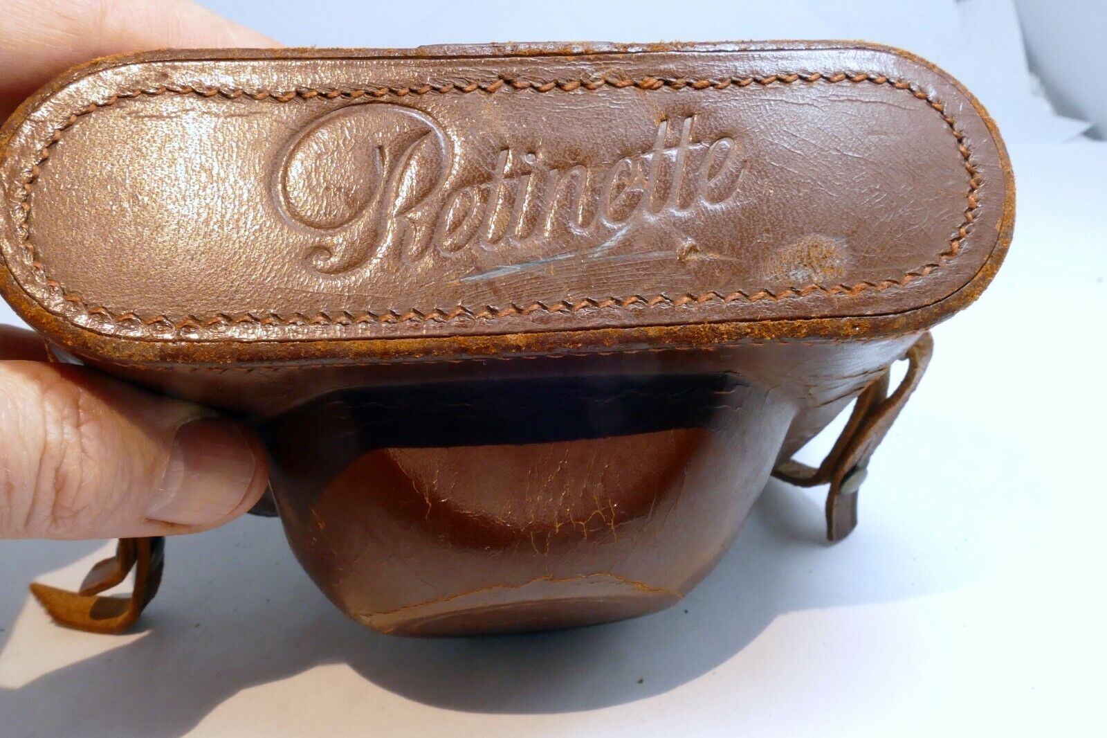 Case for Retinette Kodak  camera  vintage leather brown
