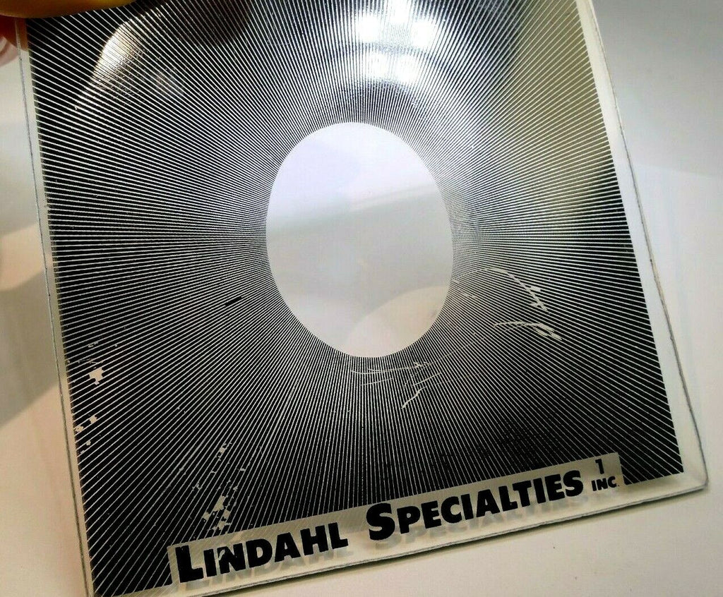 Lindahl 4.5X4.5" Center Spot Oval Neutral Density Vignette Glass Filter 