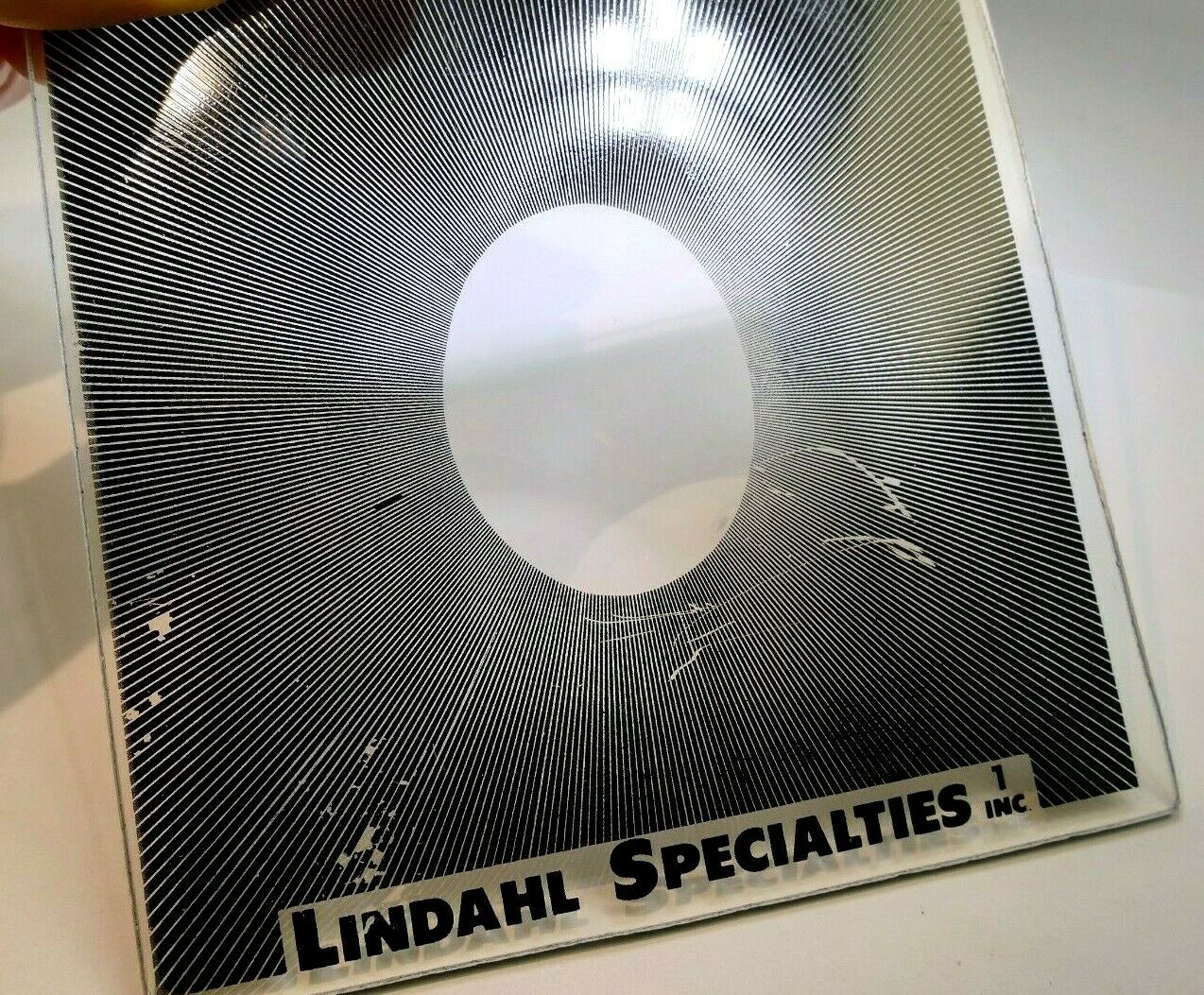 Lindahl 4.5X4.5" Center Spot Oval Neutral Density Vignette Glass Filter 