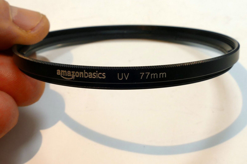 Amazon Basics 77mm UV Filter  Clear protection