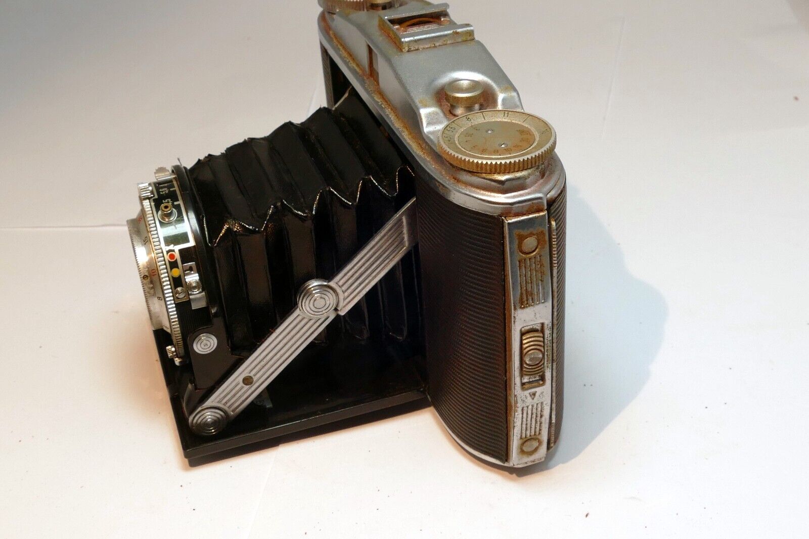 Agfa-Ansco Speedex Special Folding Camera With 85mm f/4.5 Apotar Lens 4X5 medium