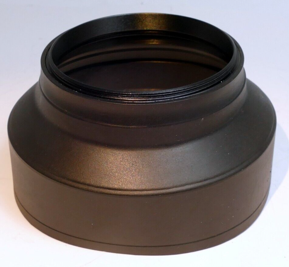 67mm Rubber  Lens Hood Shade 3-way wide angle & telephoto double threaded