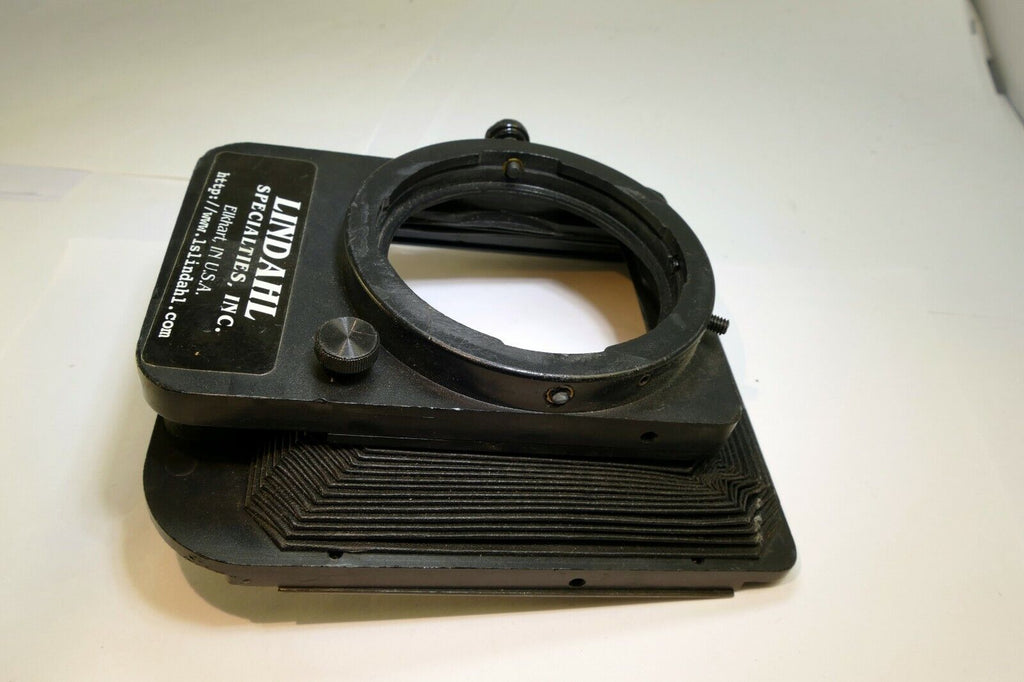 Lindahl Bellows lens Hood 31.1320 Bell-O-Shade Single 3X3 filter slot - AS IS