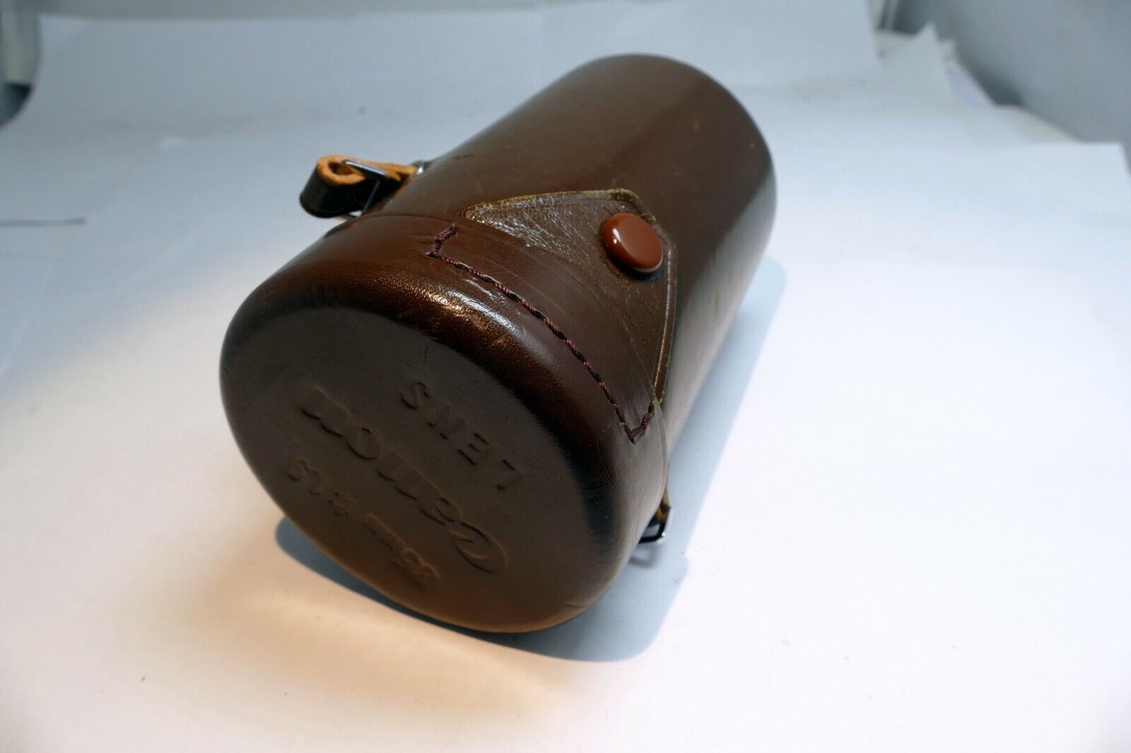 Hard Case Canon for 85mm f1.9 L39  Lens rangefinder Leather vintage Serenar