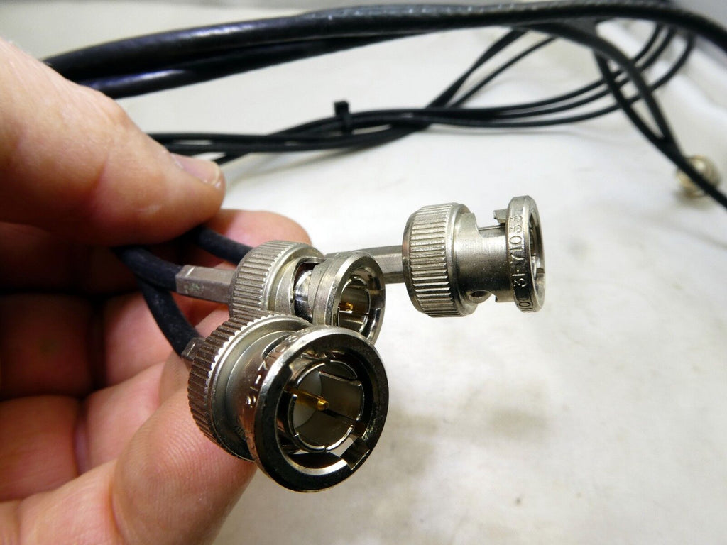 Amphenol 31-71033 BNC MALE to MALE plug jumper pigtail video cable Coaxial 3-5 '