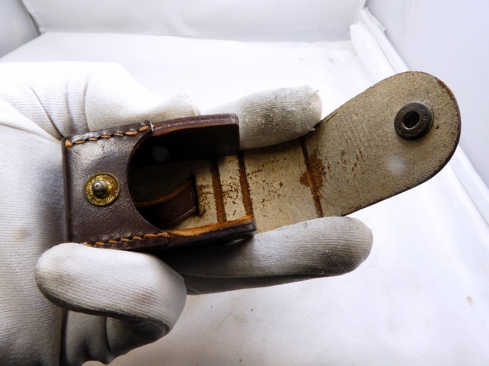 Leather Camera Case vintage lower part only rangefinder Metrawatt AG Nurnberg