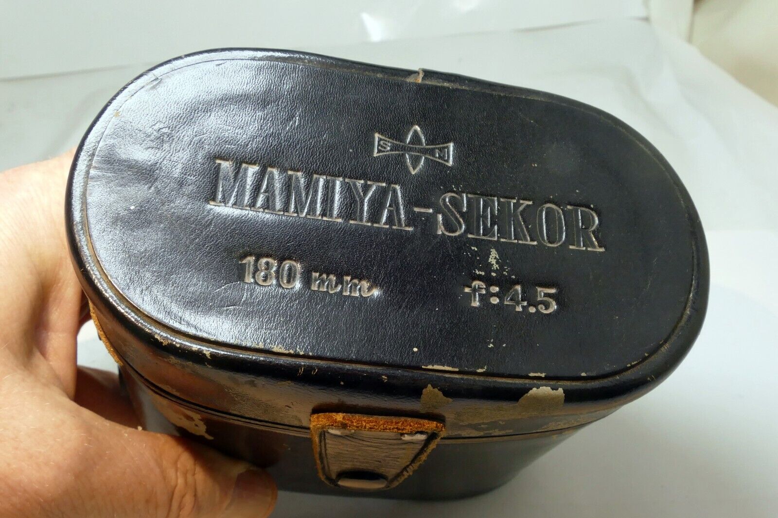 Mamiya Sekor 180mm f4.5 Hard case for lens TLR Black 18cm 13.5cm (fits 13.5cm)