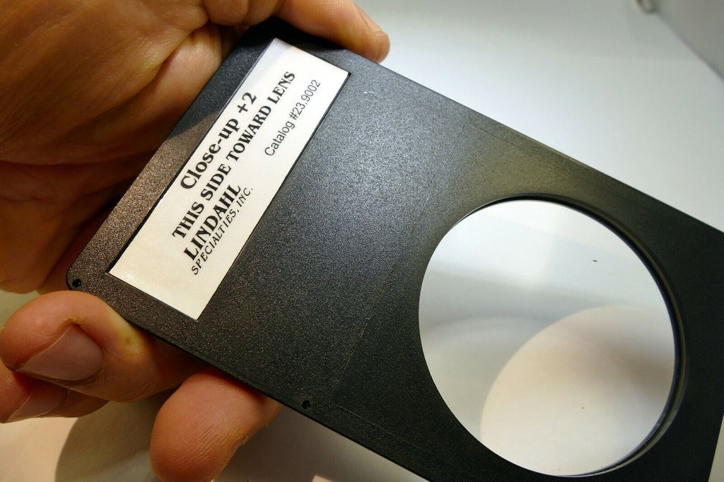 Close-up +2 Macro lens Filter drop in square 3X3" for Lindahl specialties