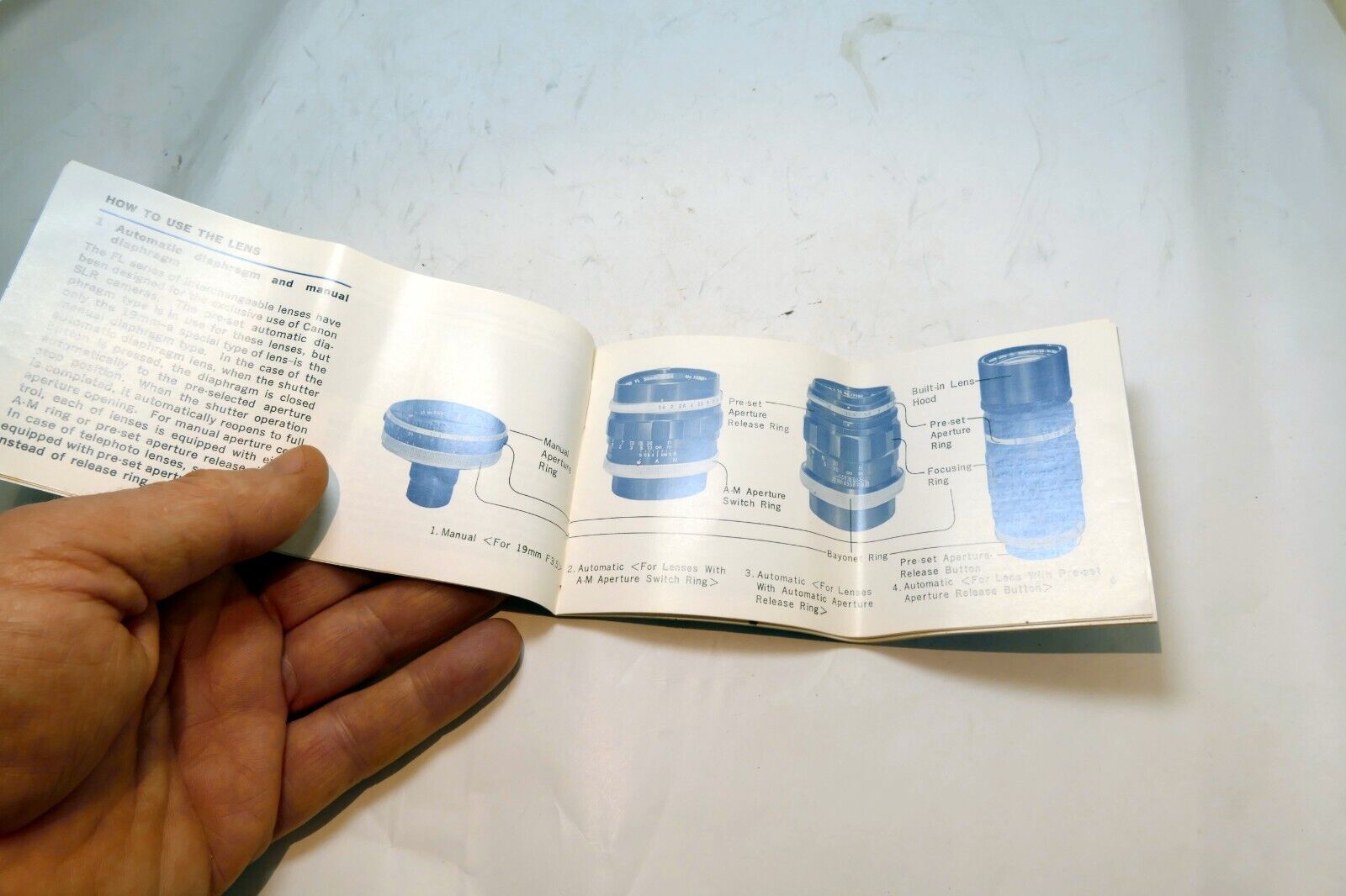 Canon FL lens Sales Brochure guide List for FT QL