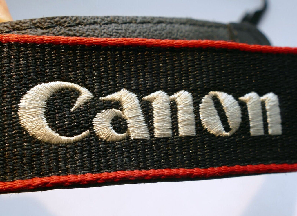 Canon EOS  Digital Camera Neck Shoulder Strap Black-Red fit R RP R6  Genuine OEM