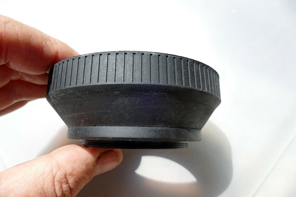 58mm Rubber Lens Hood Shade with double threads in the front for f1.7 f1.4