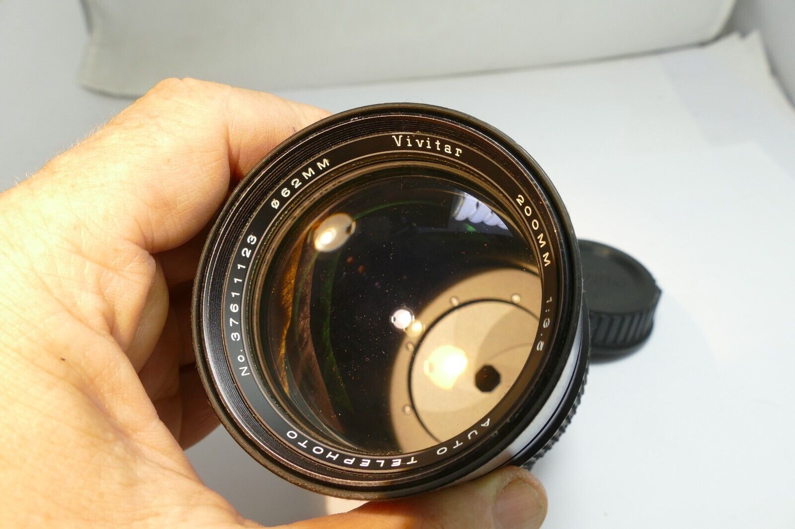 Vivitar 200mm f3.5 lens Non Ai  F mount  manual focus prime telephoto