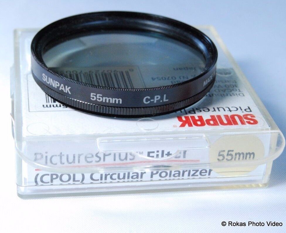 Sunpak 55mm Circular Polarizer C-PL Filter