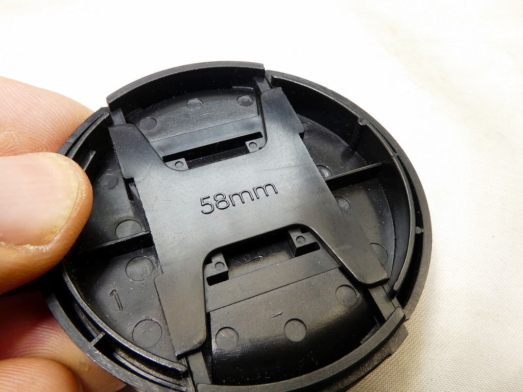 58mm Lens Front Cap Black Plastic 18-55mm IS