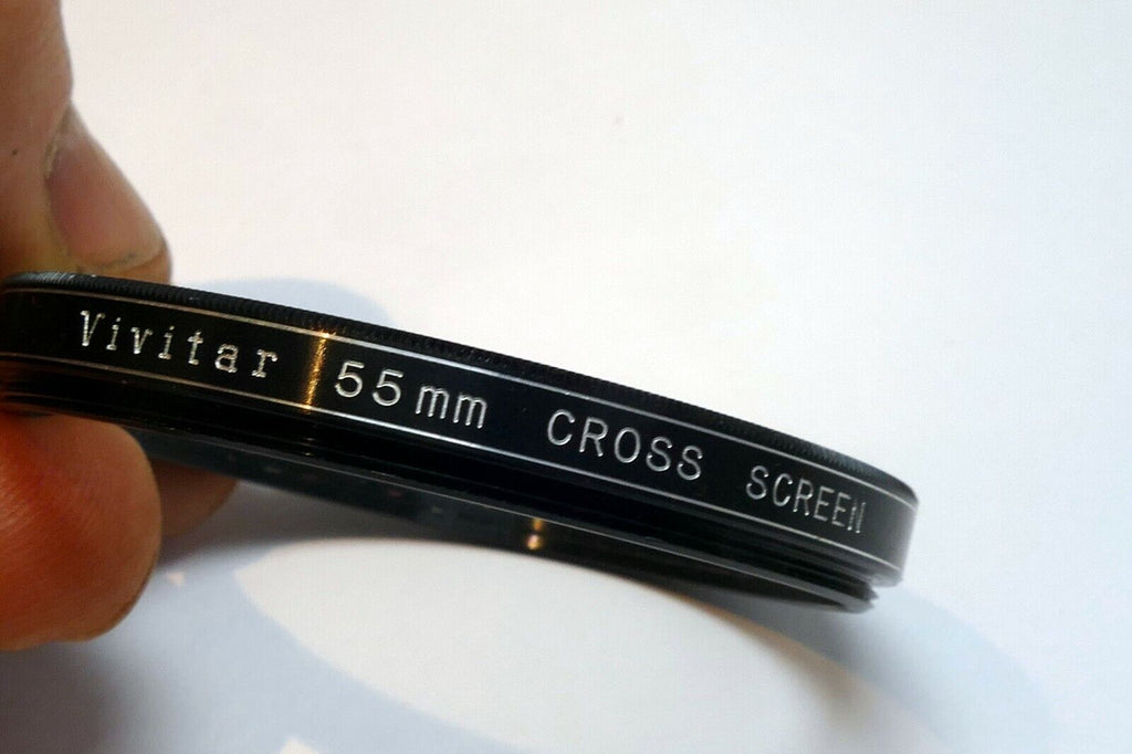 Vivitar 55mm Lens Filter CS Cross Screen 4 point Small Fine Star 1mm