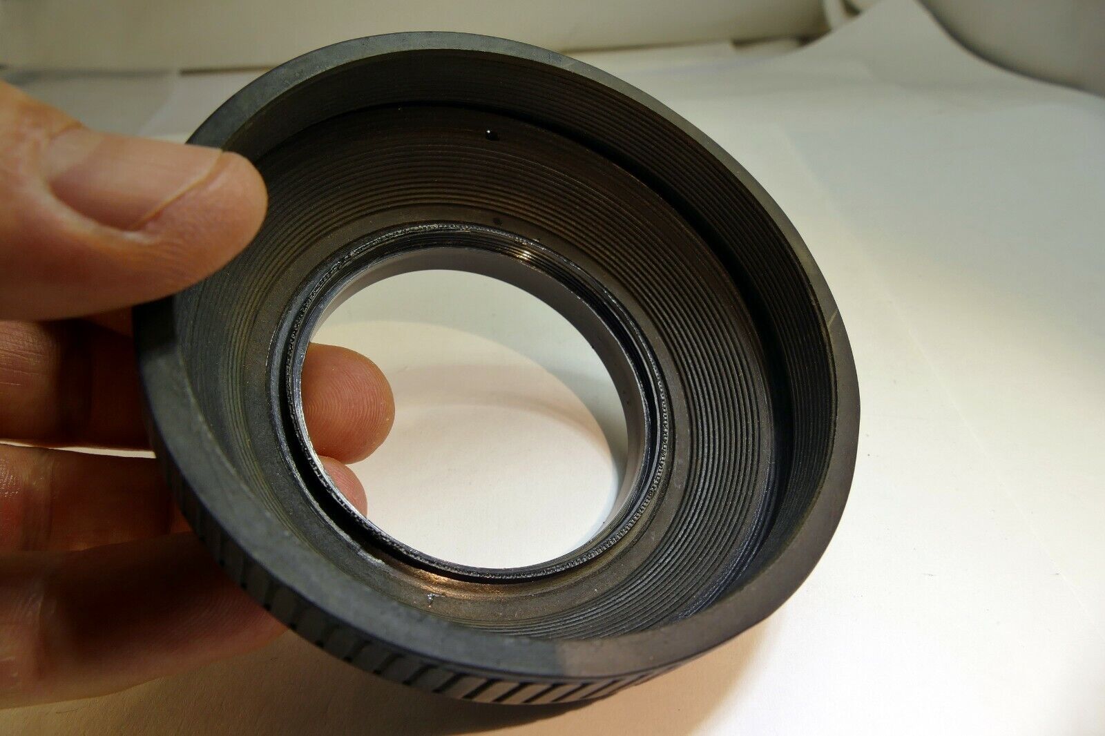 58mm Collapsible Rubber Lens Hood double threaded rim for 80-200mm Telephoto