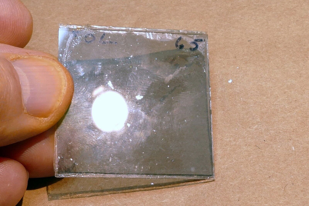 Microscope 4X4cm 40X40mm polarizing filter glass POL. 65 square