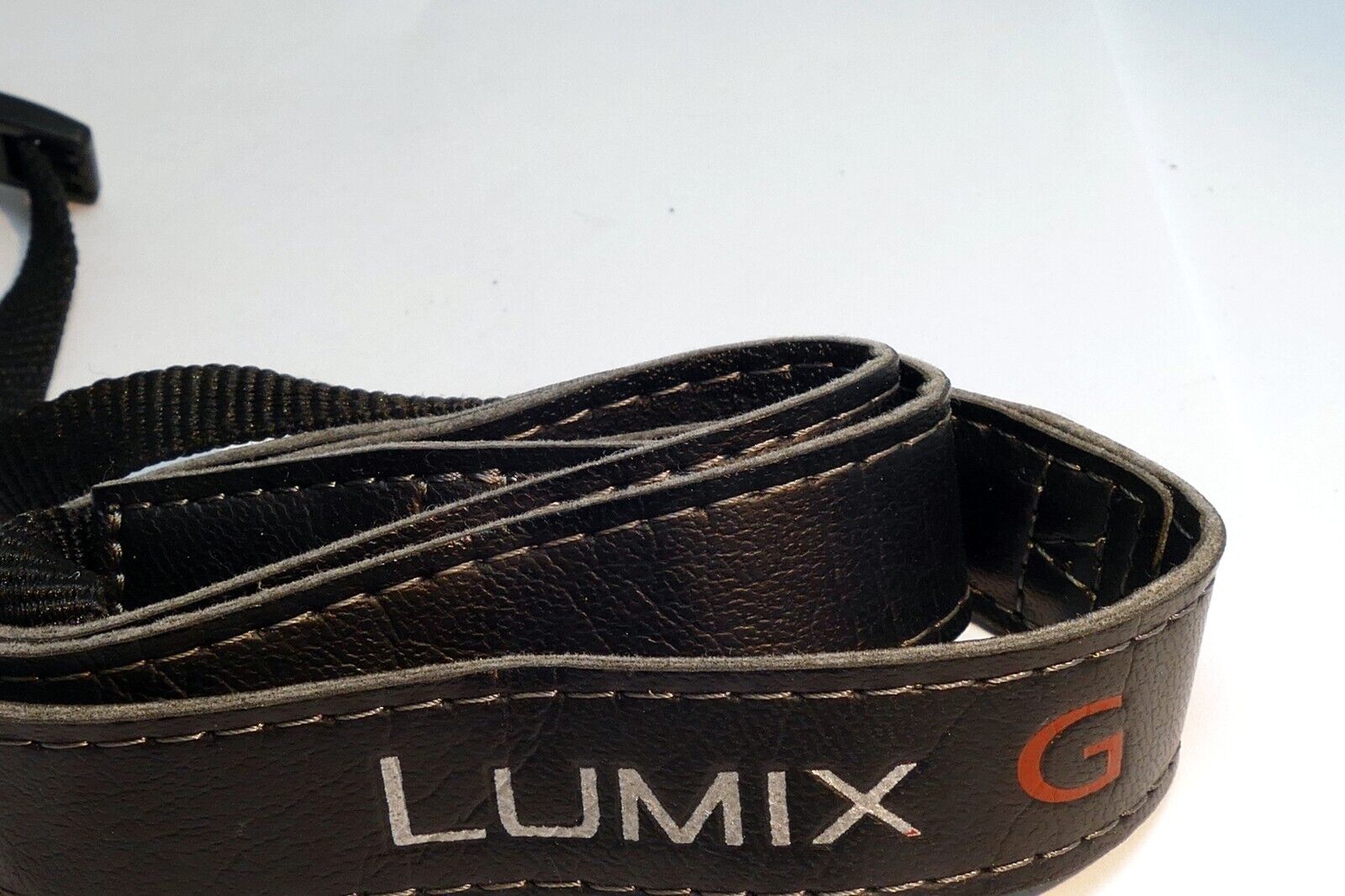 Panasonic Lumix G Shoulder Camera  Strap 2cm wide Black Leather  - Genuine OEM
