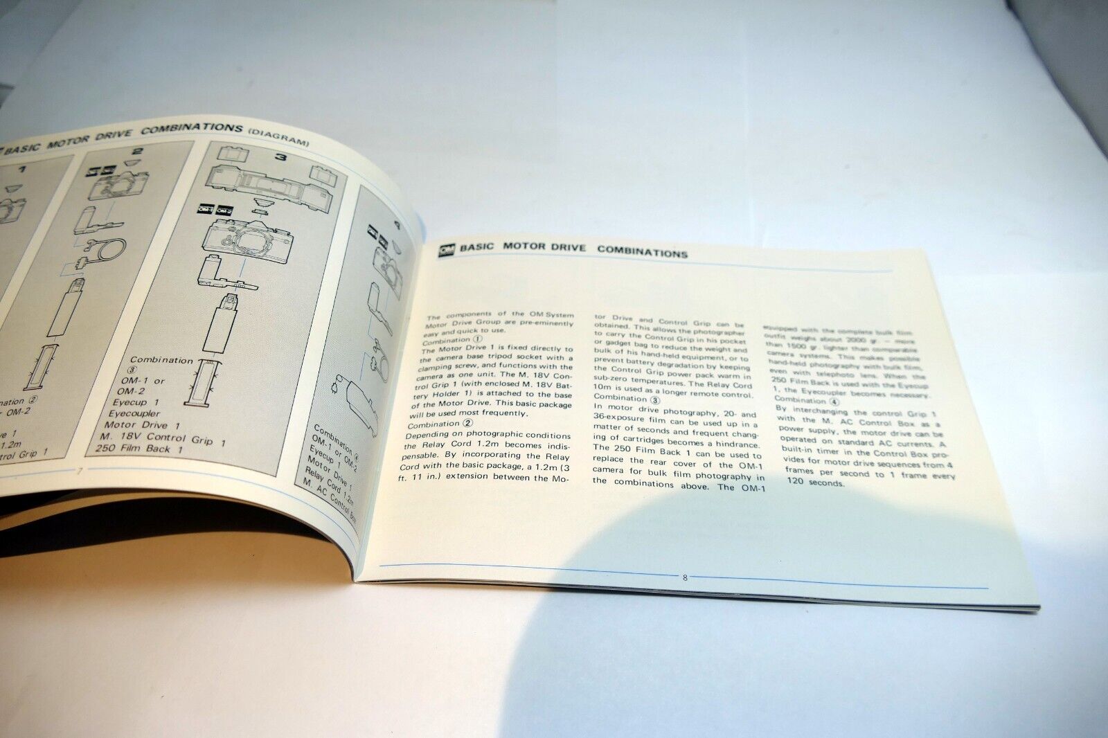 Olympus OM System manual for Motor Drive 1 group