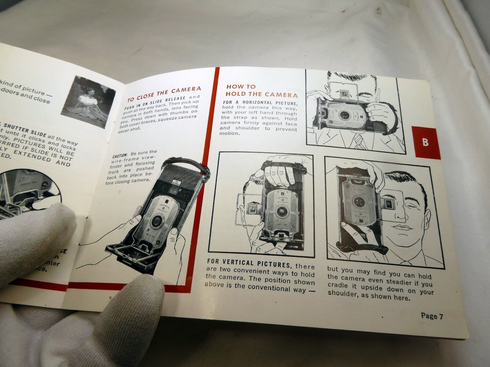 Polaroid speedliner Land 95A Camera Instructions Manual Guide  English EN