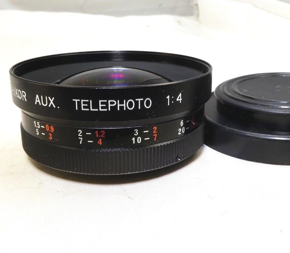 Yashica Yashikor AUX  Telephoto  1:4 lens 55mm rear threads