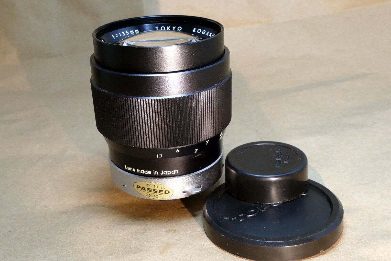 Topcon 135mm f4.0 Lens prime UV Topcor Unirex - with light haze inside, mint