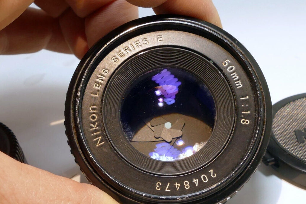 Nikon E series 50mm f1.8 Ai-s Lens prime pancake with little bit of fungus