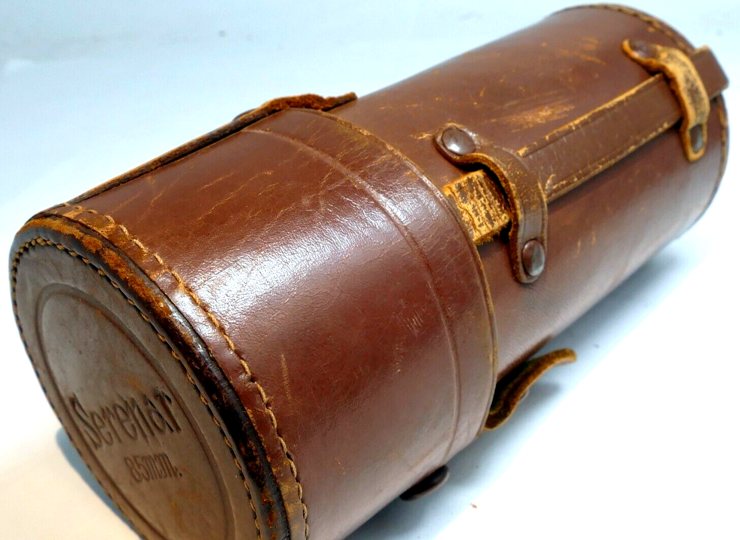 Leather Case Canon for 85mm f1.9 f2 L39  Lens rangefinder Serenar w/ strap