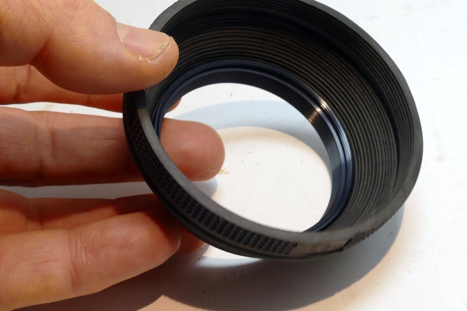 58mm double Threaded Rubber  Lens Hood Shade collapsible made in Japan