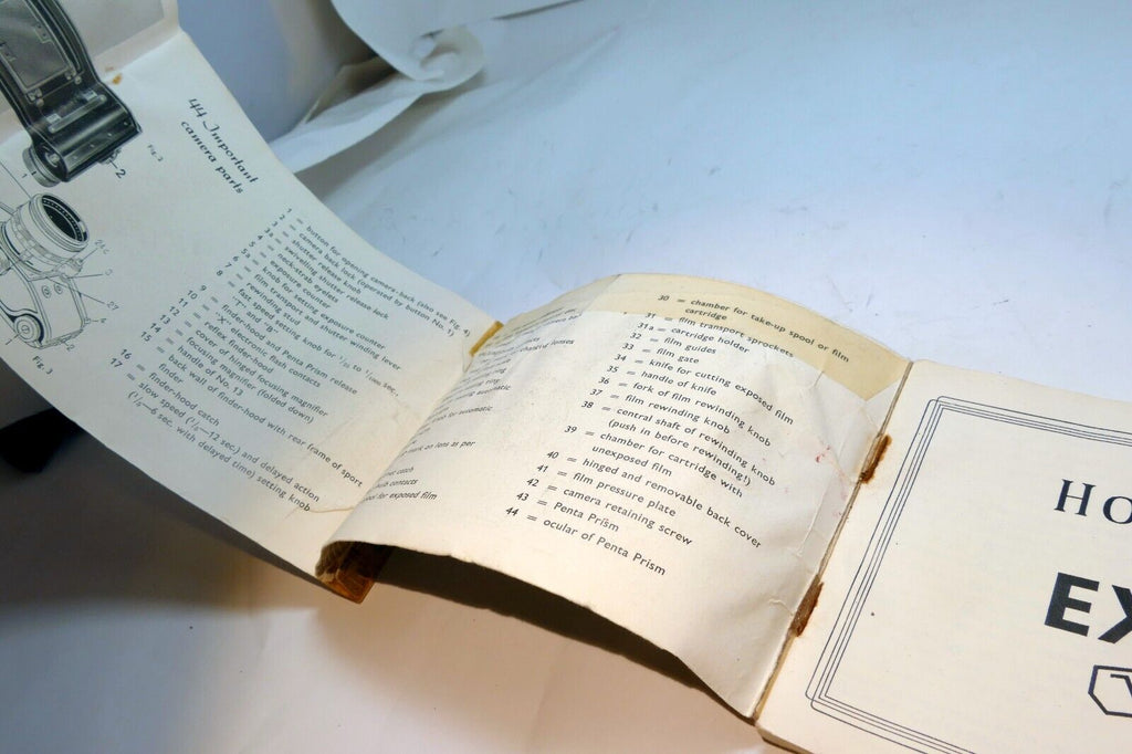 Exakta VX IIA Camera Guide Booklet/Manual Ihagee English EN