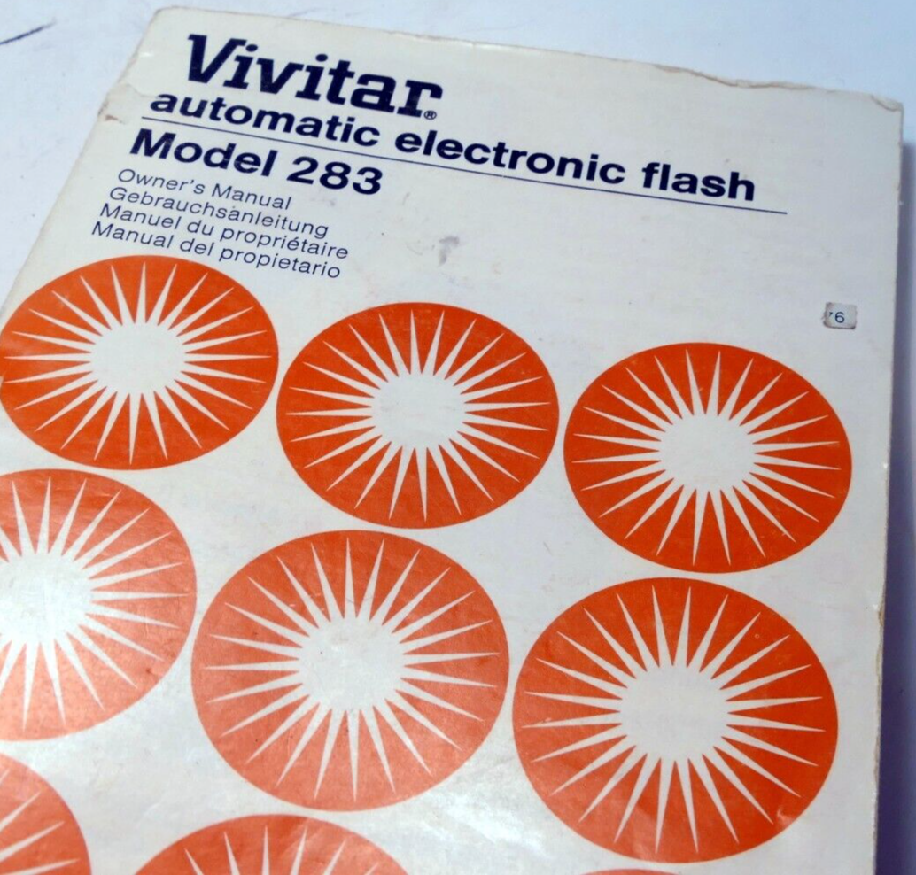 Vivitar Flash 283 Owner's manual  Instruction Guide E English Gr Sp Fr